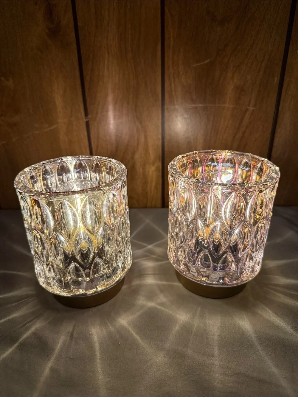 MJ Premier Battery Operated Illuminating Romantic Lights Cats Eye Lamps Set of 2